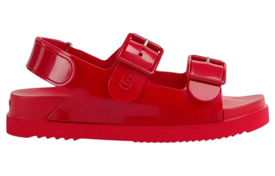 GUCCI Mini Double G Sandal Red Rubber Women's купить в интернет-магазине Yoocart с быстрой доставкой по России.