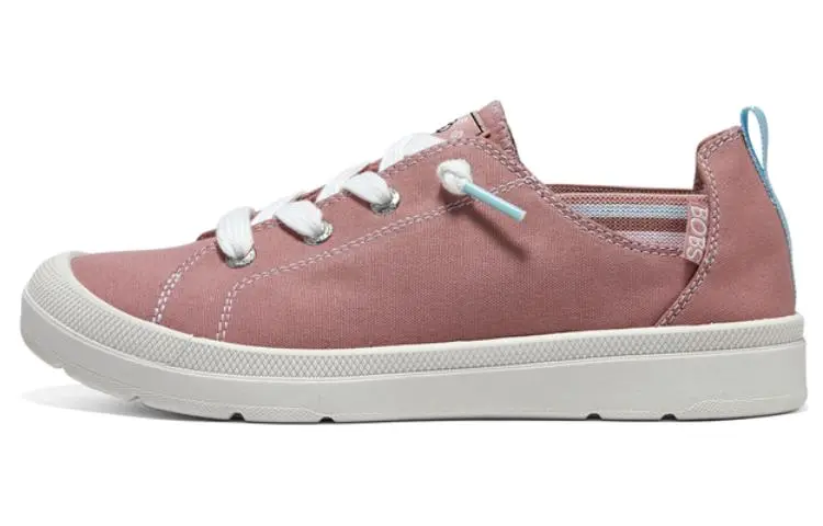 Skechers Bob's Low Top Canvas Shoes Women's Rose Red