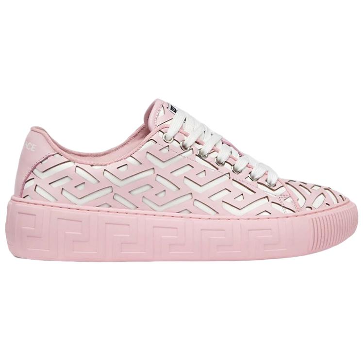 FANSIZHE Greca Lasercut Stylish Skateboarding Shoes Women's Pink