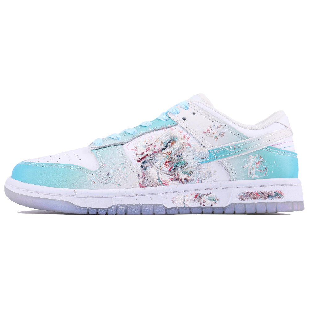 Nike Dunk Canglong Abrasion Resistant Low Top Skateboard Shoes Women's White