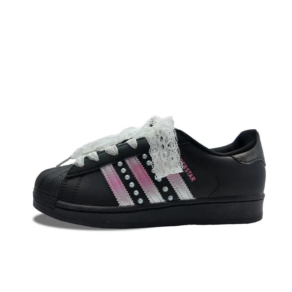 Adidas Originals Superstar 2 Low top Skateboard Shoes Women's Black