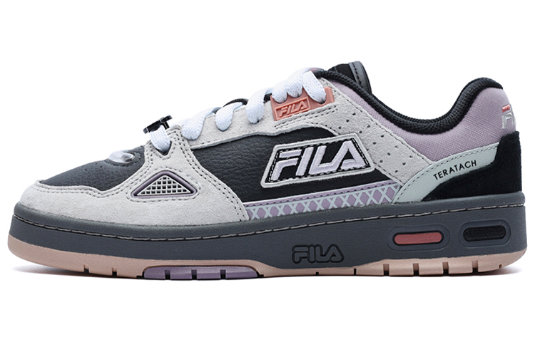 FILA FUSION Heritage Low Top Vintage Basketball Shoes Women's Black Gray