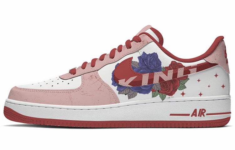 Nike Air Force 1 Skateboard Shoes Women's Low-Top White Red Blue
