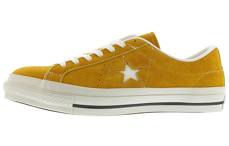 Converse One Star J Suede Low Running Shoes Yellow/White Women's