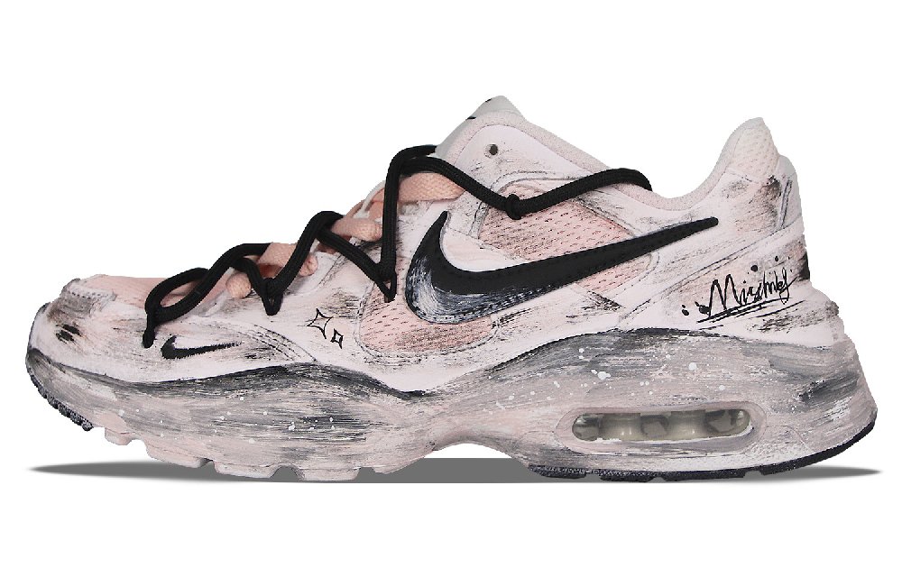 Nike Air Max Fusion Anti Slip Wear Resistant Low Top Casual Running Shoes Women's Pink White