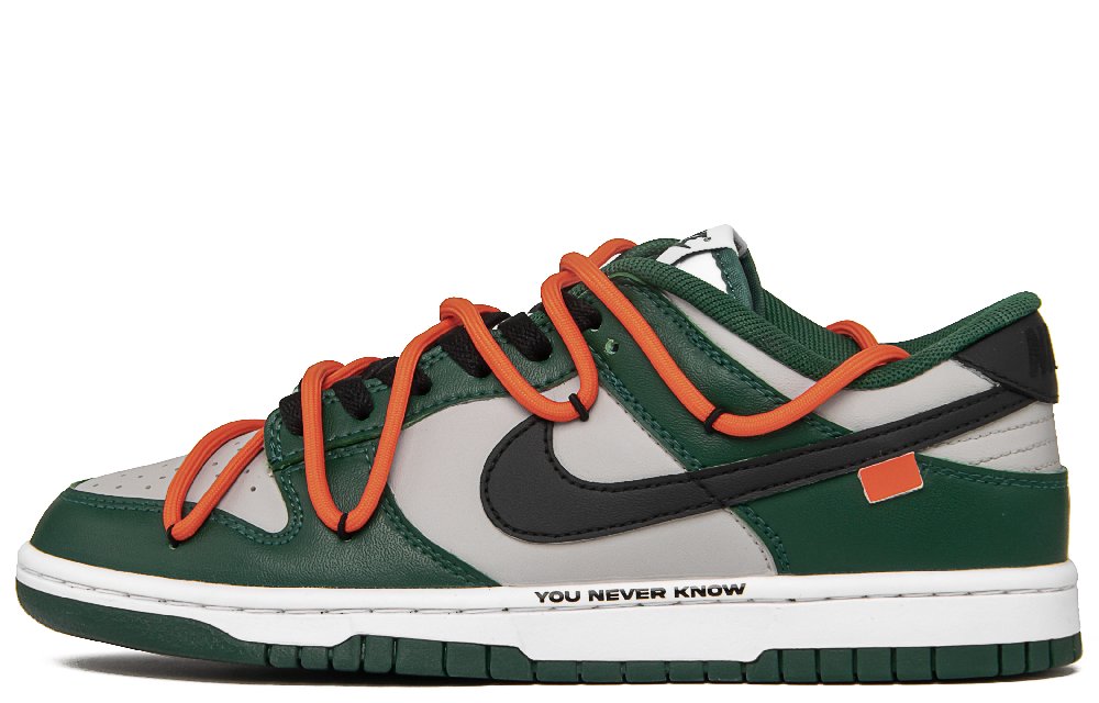 Nike Dunk Galaxy Time And Space Anti Slip Wear Resistant Low Top Skateboard Shoes Men's Gray Green