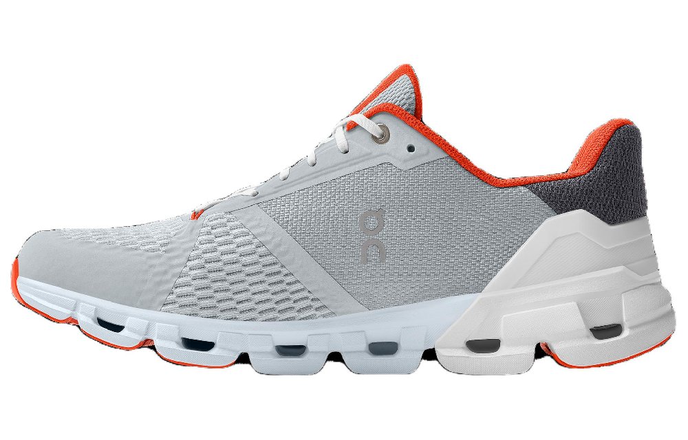 On Cloudflyer Wear-resistant And Lightweight Low-Top Running Shoes Men's Gray Orange