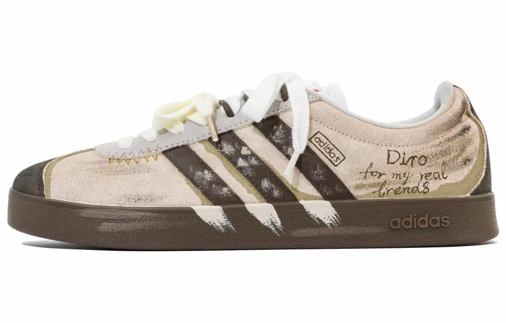 Adidas VL COURT 2.0 Low top Skateboard Shoes Unisex Pink Gray