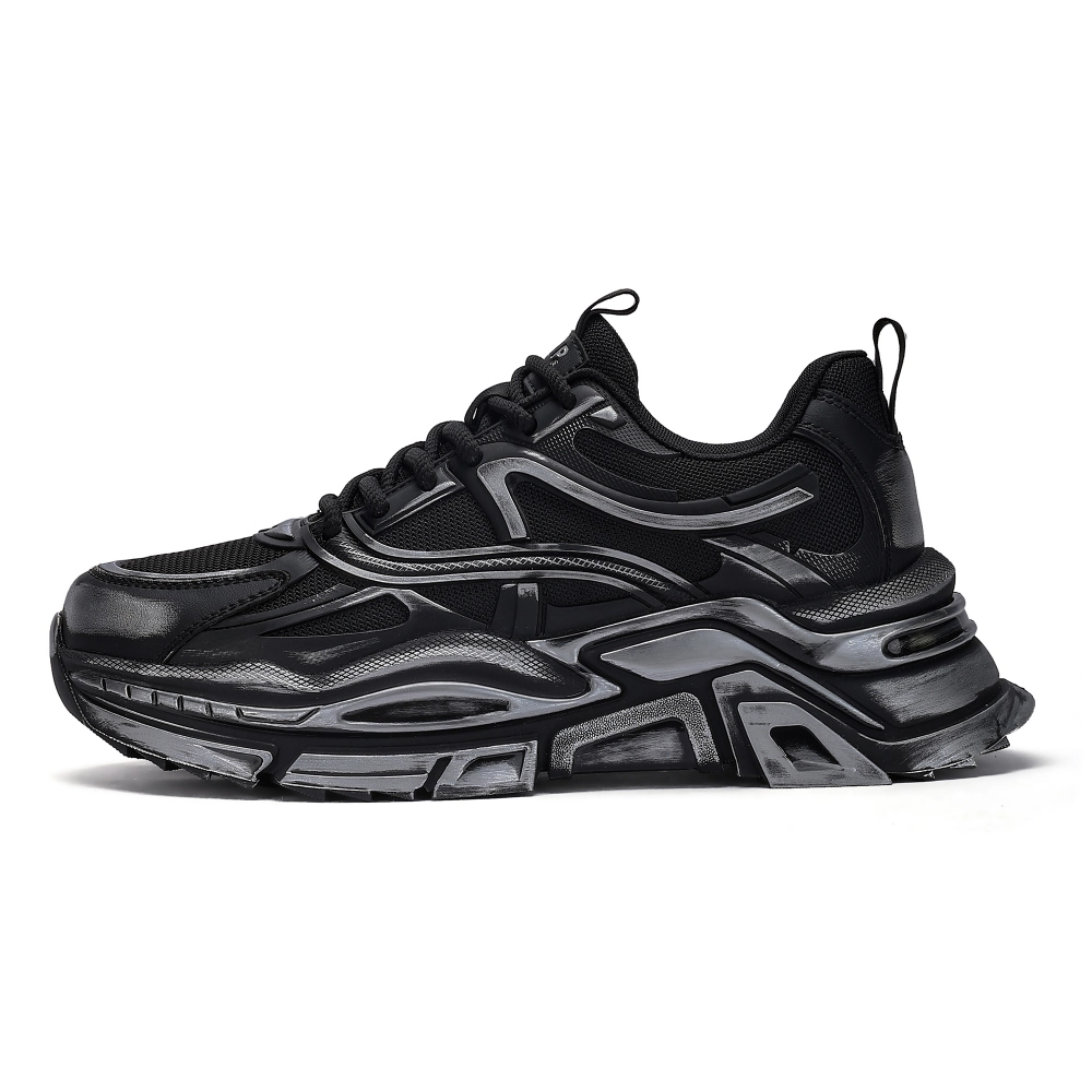 JEEP SPIRIT Black Warrior 2.0 Low Top Chunky Sneakers Men's Graphite Black
