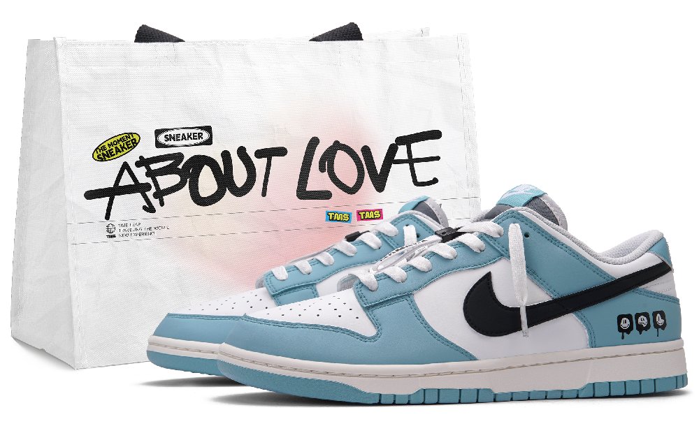 Nike Dunk Sage Low Top Skateboard Shoes Men's Blue White