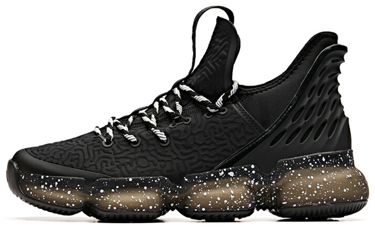 Anta GRAND AIR 2 Anti-Slip Wear-Resistant Low-Top Basketball Shoes Black White