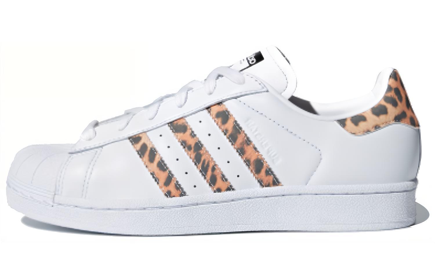 Adidas Women's Superstar 'White Leopard' Women's