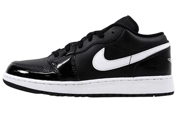 JORDAN 1 Low Black Patent White GS