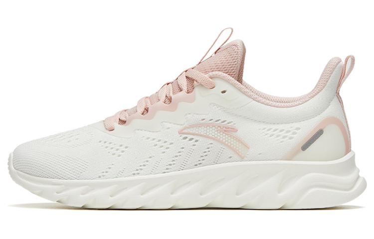 Anta Cushioning Anti-Slip And Wear-Resistant Low-Top Running Shoes Women's White Pink