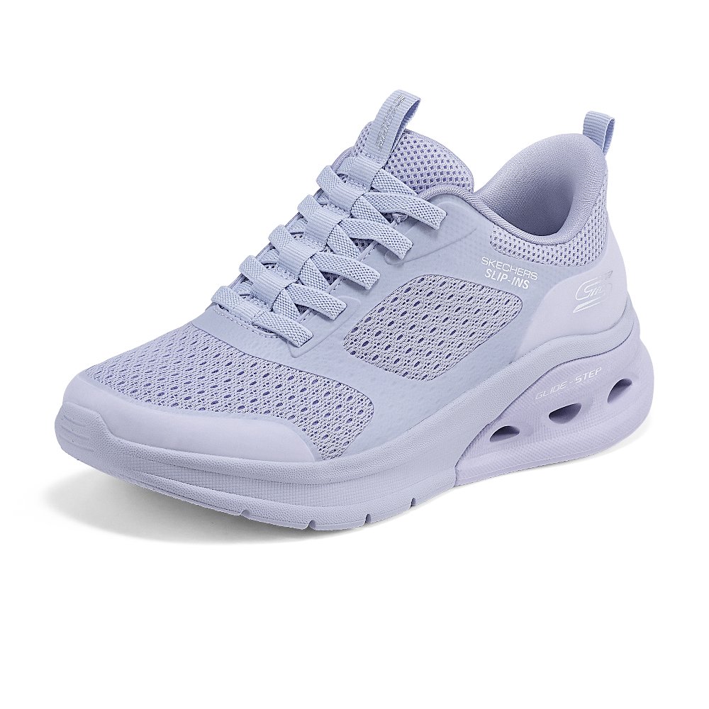 Skechers Breathable Low Top Running Shoes Women's Lilac