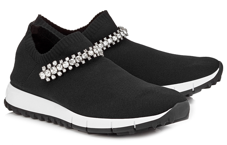 Jimmy Choo Verona Knit Embellished Sneakers