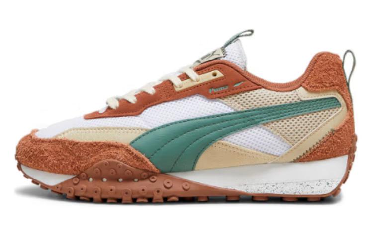 PUMA Blktop Rider Abrasion Resistant Breathable Low Top Casual Running Shoes Unisex Beige Brown