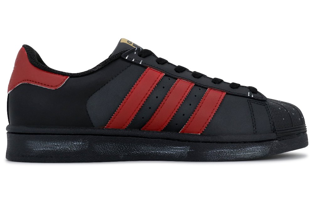 Adidas Originals SUPERSTAR Anti-Slip Wear-Resistant Low-Top Skateboard Shoes Unisex Black