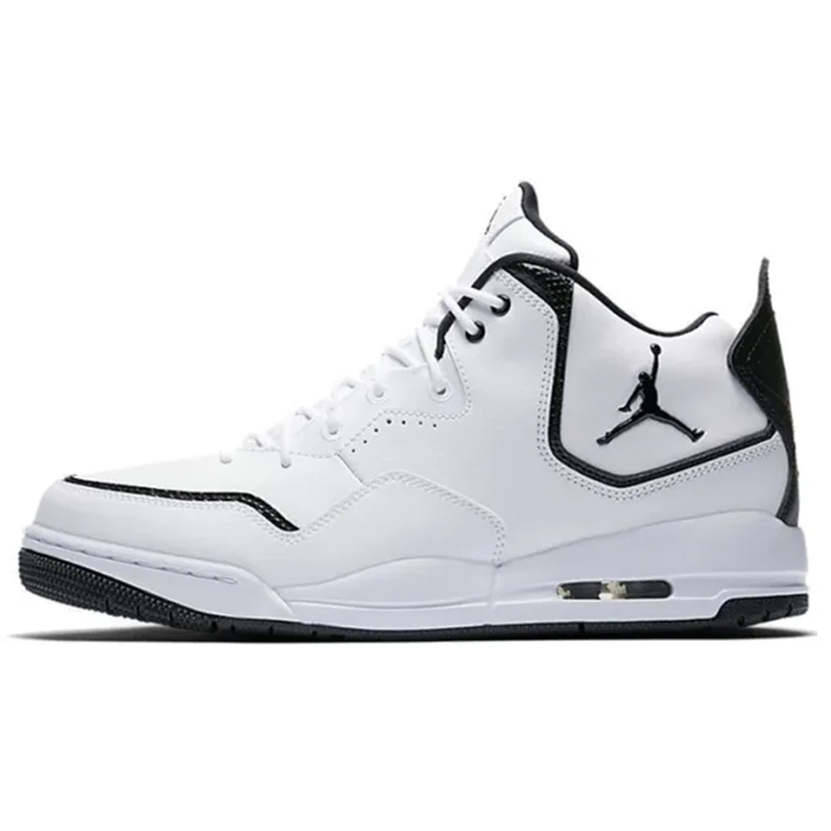 Jordan Courtside 23 Cushioning Anti-Slip And Wear-Resistant Mid-Top Vintage Basketball Shoes Men's White