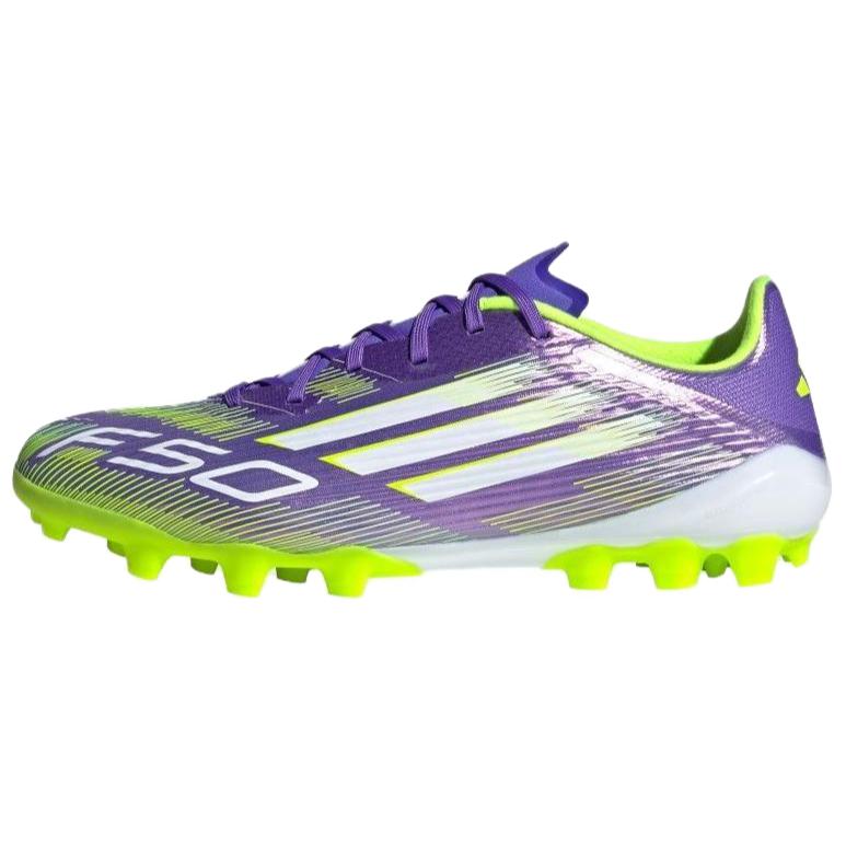 Adidas F50 League Abrasion Resistant Soccer Shoes Unisex Purple Green White