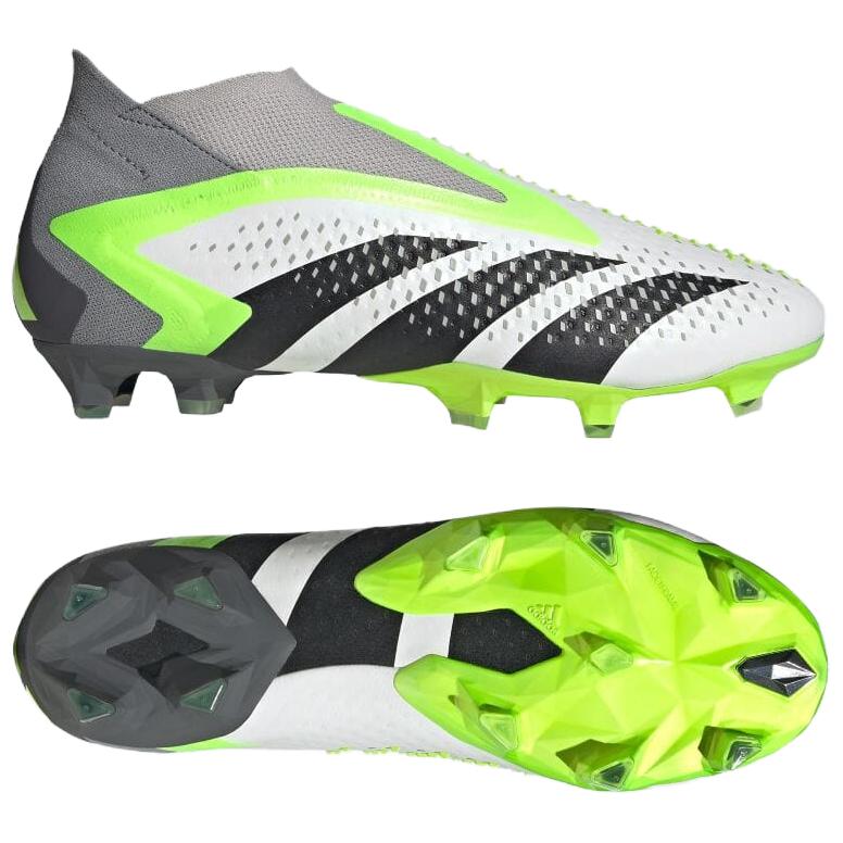 Adidas Predator Accuracy+ Fg Cloud White Core Black Lucid Lemon
