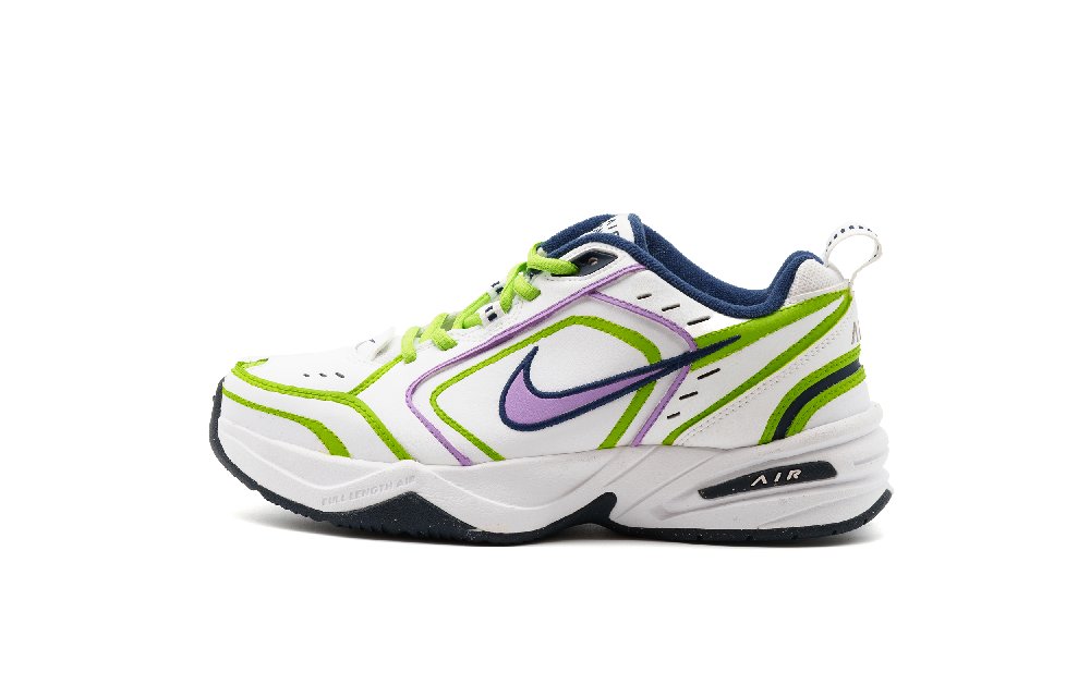 Nike Air Monarch 4 Abrasion Resistant Height Increasing Low Top Chunky Sneakers Unisex Grass Green
