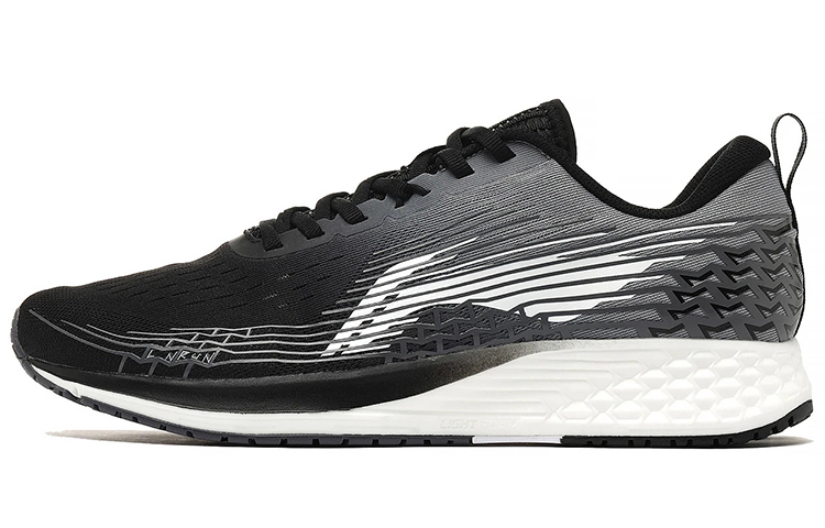 LiNing Shock Absorbers Rebound Low Top Running Shoes Men's Gray Black