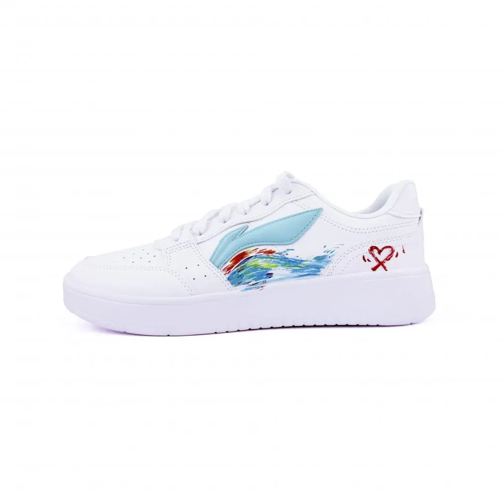 LiNing Acer Truncatum Slip Resistant, Lightweight, And Breathable Low top Skateboard Shoes Unisex Blue