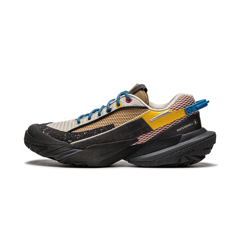 LiNing CF Hiking 3 Cushioning Wear-Resistant Low-Top Casual Shoes Unisex Oat Gray
