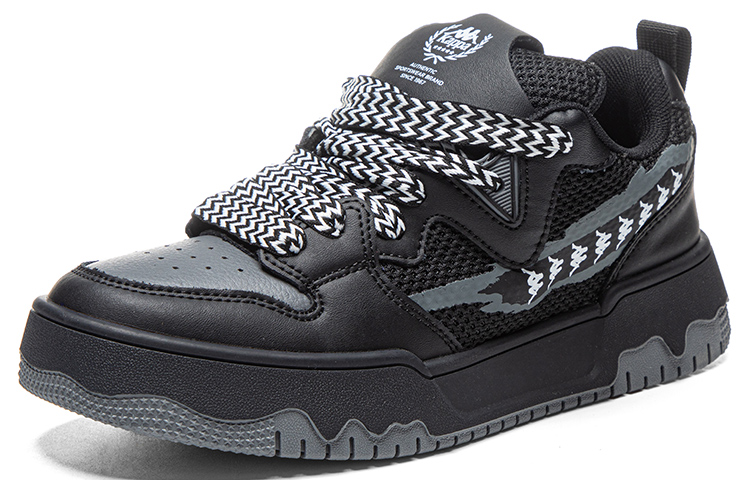 Kappa Back to Back Low top Skateboard Shoes Unisex Black Gray купить в интернет-магазине Yoocart с быстрой доставкой по России.