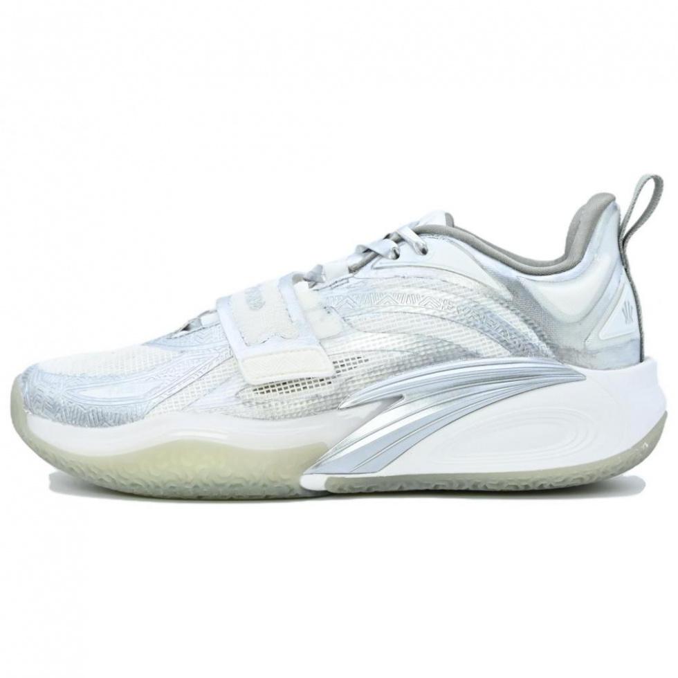 Anta KAI 1 Shock Absorbers Rebound Low Top Nitrogen Technology Basketball Shoes Unisex Silver White