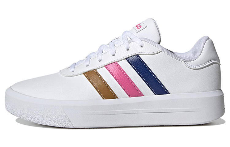 Adidas Neo Court Platform Shoes 'White Blue Pink' Women's