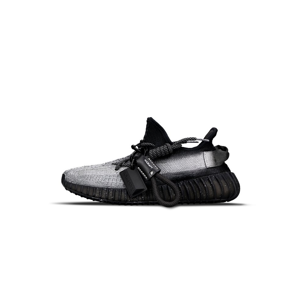 Adidas Originals Yeezy Boost 350 V2 Breathable Lightweight Casual Shoes Unisex Black Silver