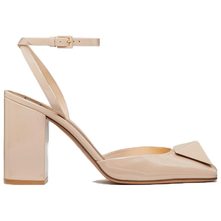 Valentino One Stud High Heels 9cm Women's Pink