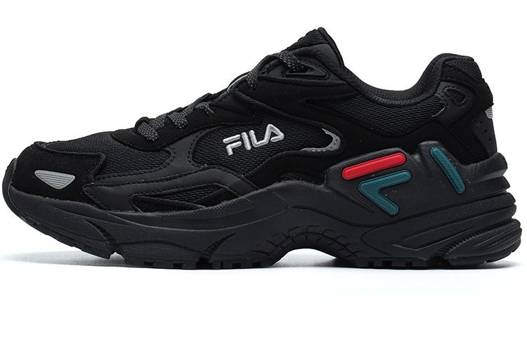 FILA FUSION Catapult Abrasion Resistant Breathable Low Top Chunky Sneakers Women's Black