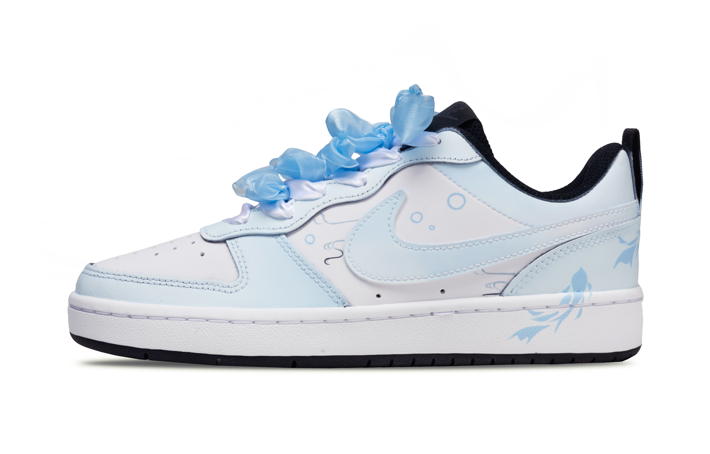 Nike Court Borough 2 Light Water, Mermaid Bay Low top Skateboard Shoes Unisex Light Blue