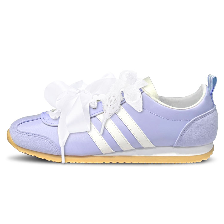 Adidas VS JOG 2.0 Abrasion Resistant Low Top Casual Shoes Unisex Purple