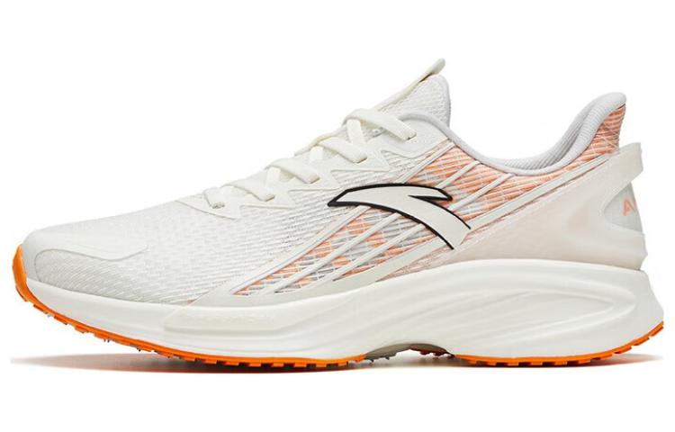 Anta A Grip Pro Anti Slip Wear Resistant Low Top Running Shoes Men's White Orange
