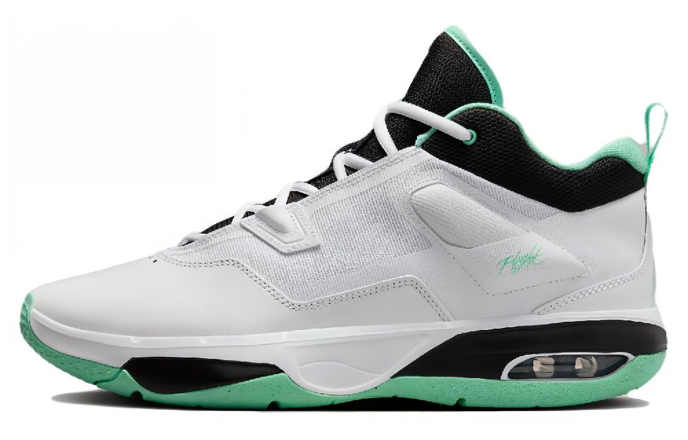 JORDAN Stay Royale Винтажные баскетбольные кроссовки MID Top Черный белый зеленый Мужские