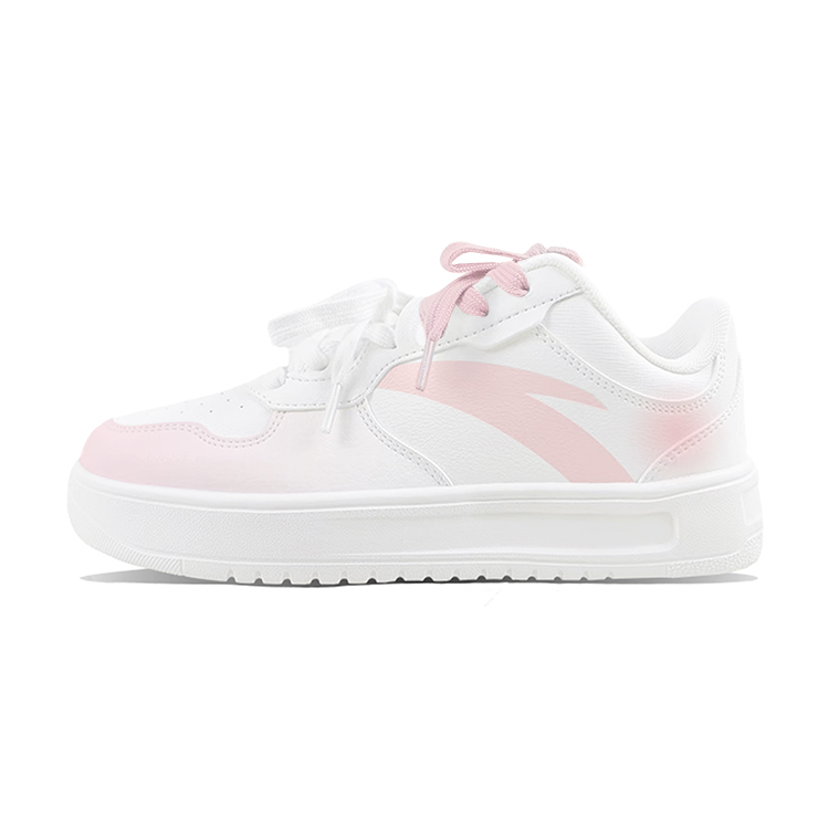 Anta Anti Slip Wear Resistant Low Top Skateboard Shoes Unisex Pink