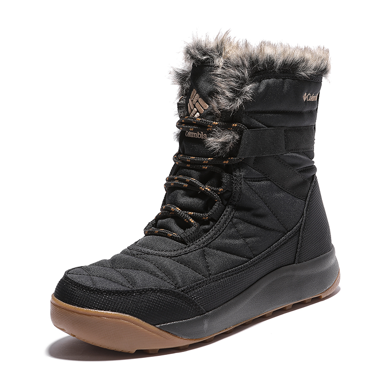 Columbia Outdoor Life Thermal Waterproof Abrasion Resistant Height Increasing Short Snow Boots Women's Black купить в интернет-магазине Yoocart с быстрой доставкой по России.