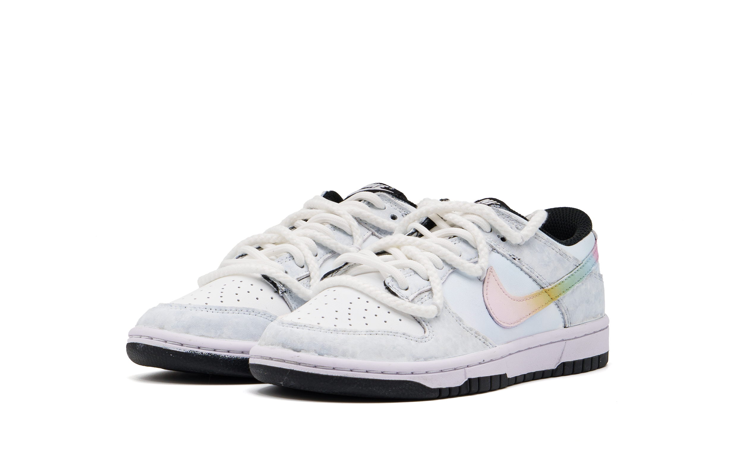 Nike Dunk Abrasion Resistant Low top Skateboard Shoes Unisex White Gray купить в интернет-магазине Yoocart с быстрой доставкой по России.