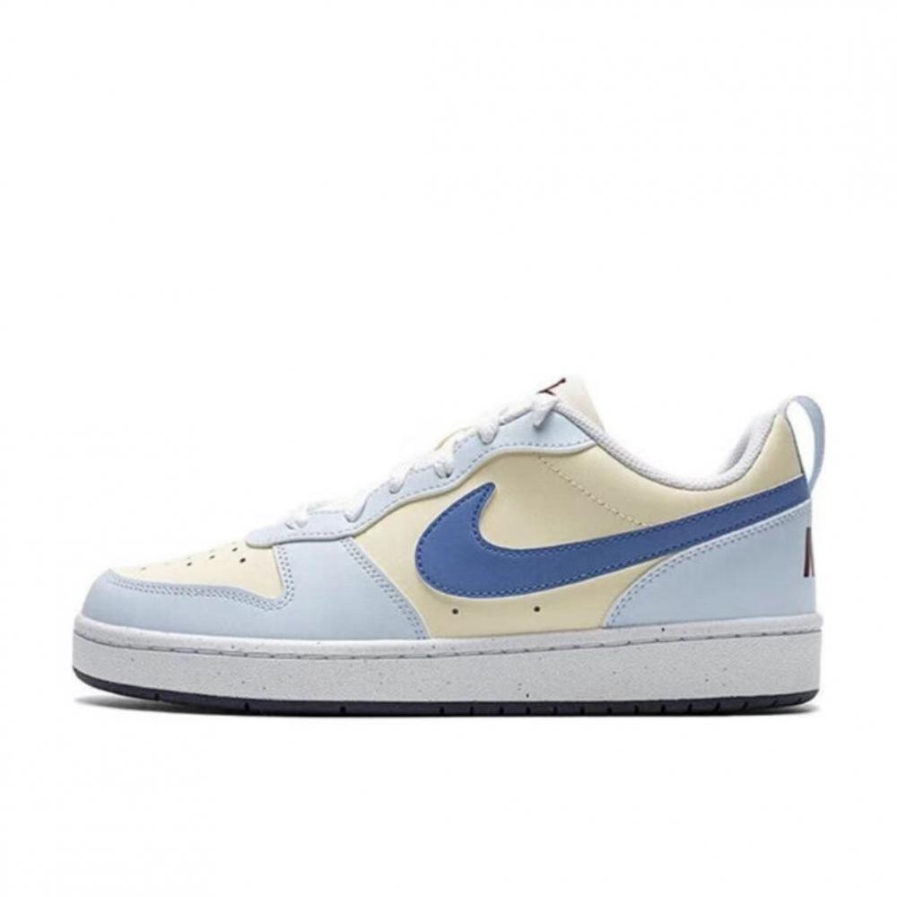 Nike Court Borough Chestnut Anti-Slip Wear-Resistant Low-Top Skateboard Shoes GS Yellow Blue купить в интернет-магазине Yoocart с быстрой доставкой по России.