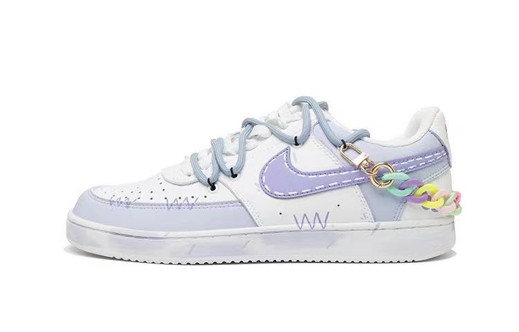 Nike Court Vision 1 Slip-Resistant Cushioning Low-Top Skateboard Shoes Men's Purple