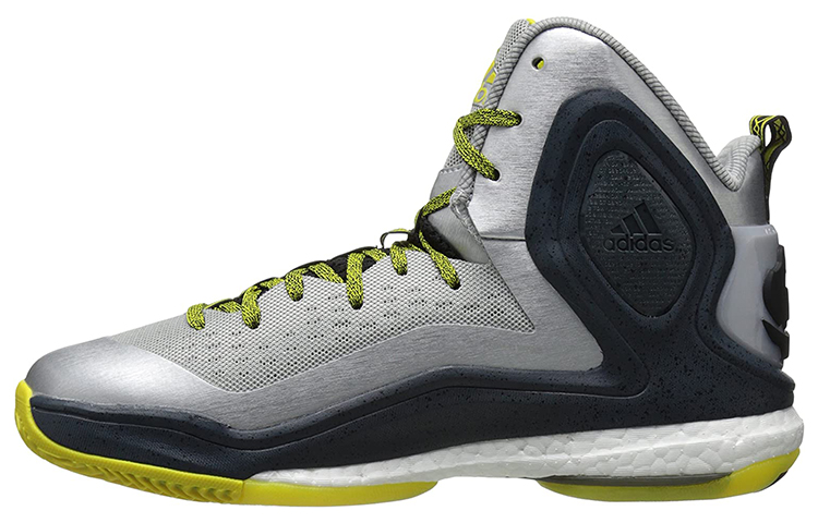 Adidas D Rose 5 Basketball Shoes Men High-Top Silver/Black