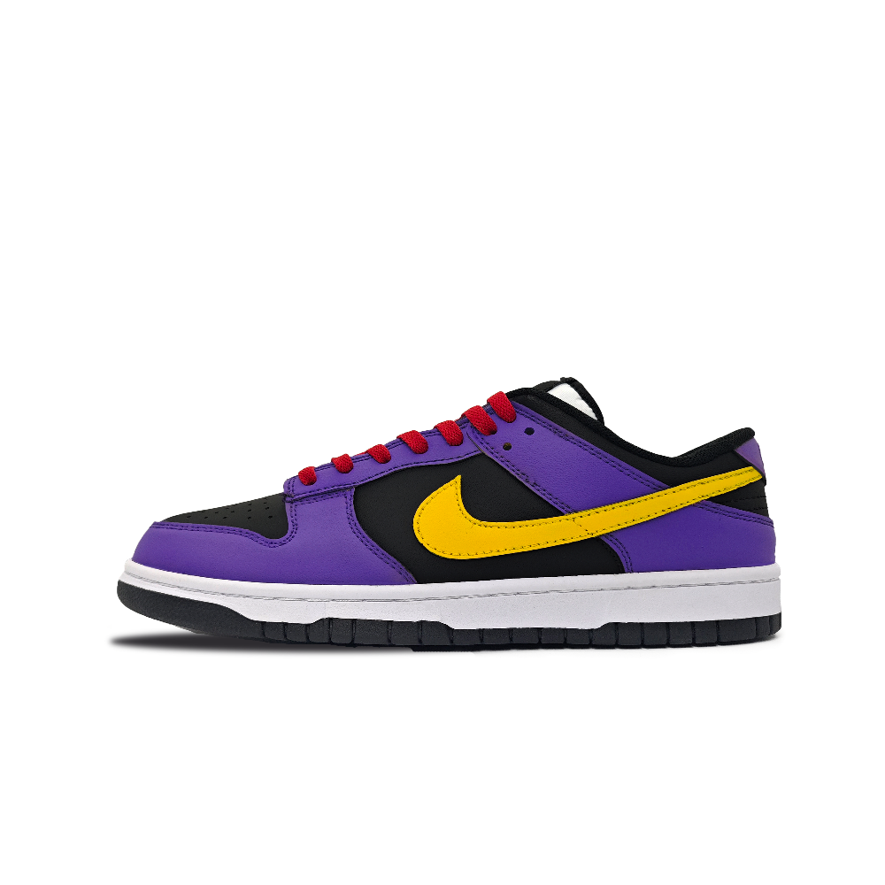 Nike Dunk Shining Wear resistant And Lightweight Low Top Skateboard Shoes Unisex Purple Black
