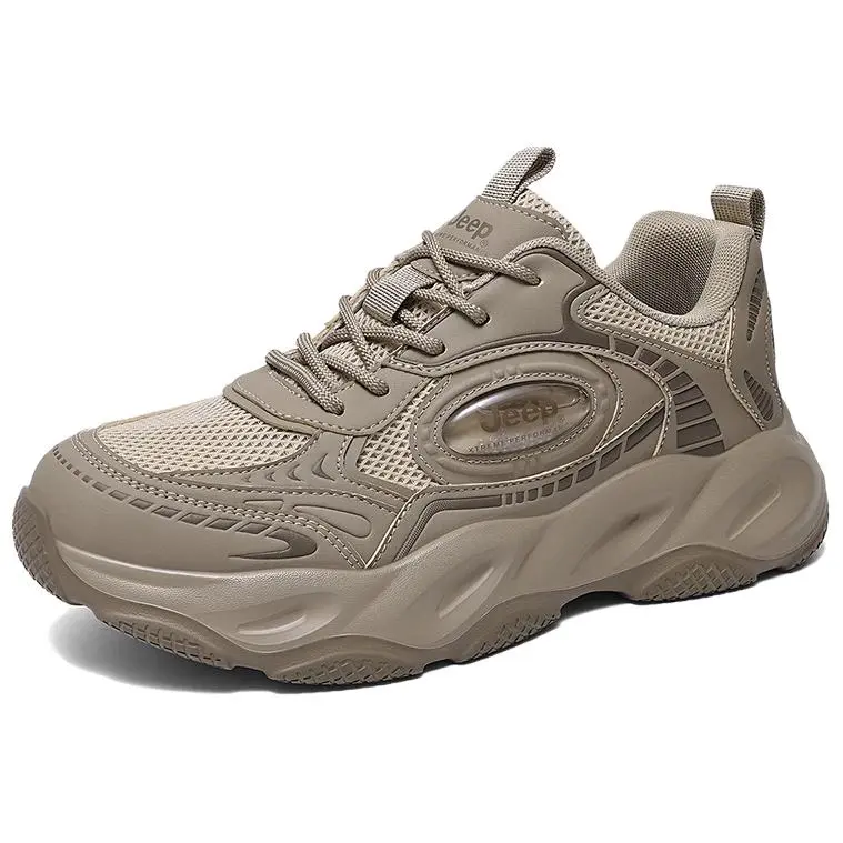 Jeep Outdoor Sports Low top Chunky Sneakers Men's Khaki