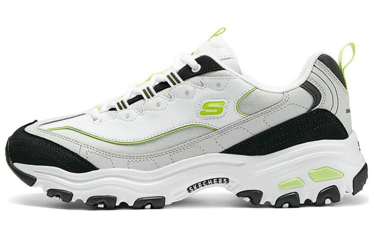 Skechers Durable Breathable Low-Top Casual Shoes Men's White Green Black