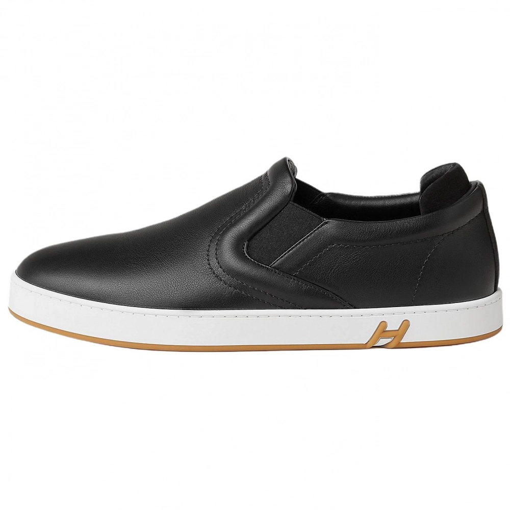 HERMES Lucky Casual Shoes Men's Black