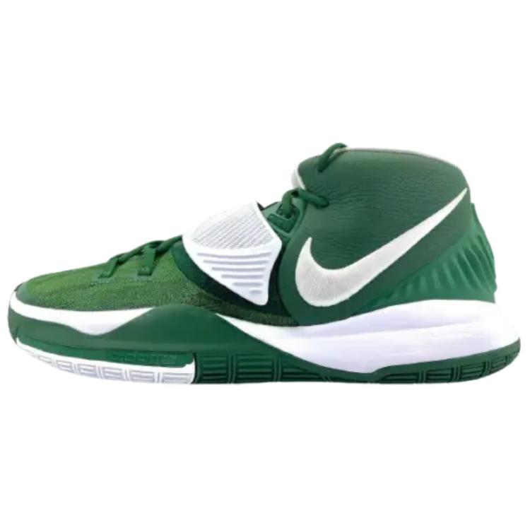 Nike Kyrie 6 Anti Slip Wear Resistant Mid Top Basketball Shoes Men's Green White